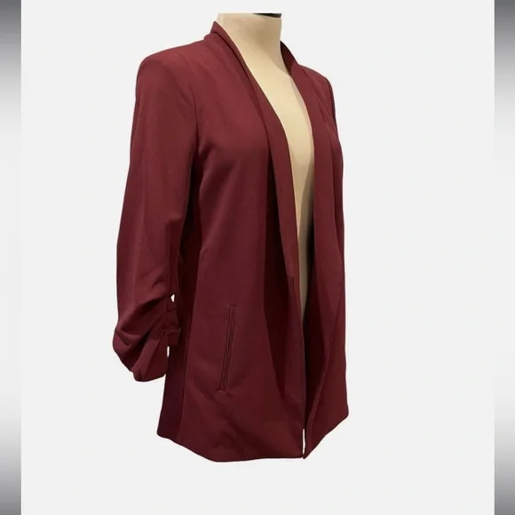 NWT DKNY x‎ Stitch Fix Women’s Burgundy Jacket Blazer Versatile Flattering